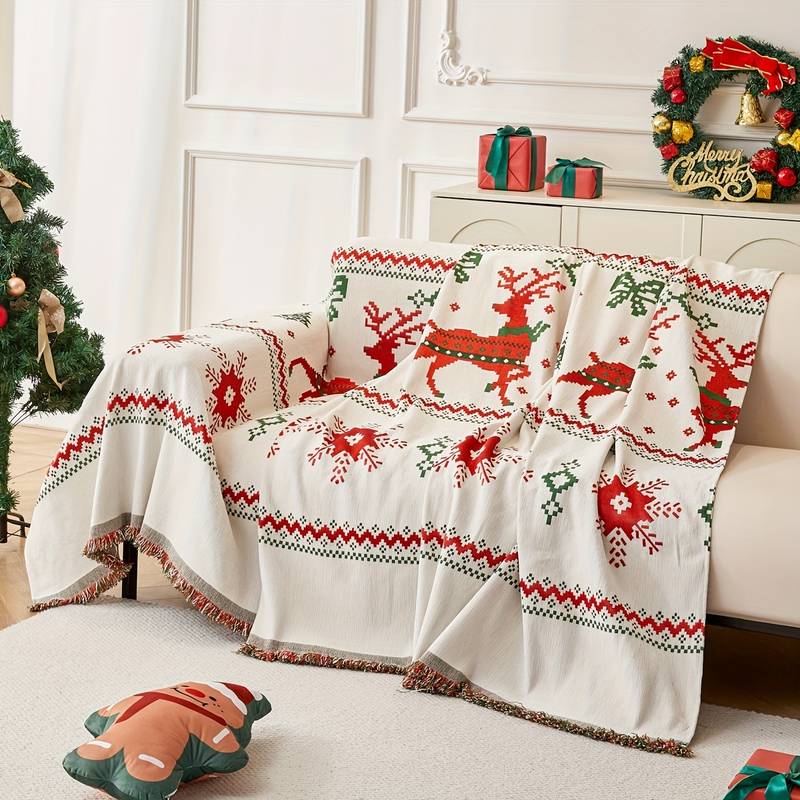 Christmas Themed Sofa Cover