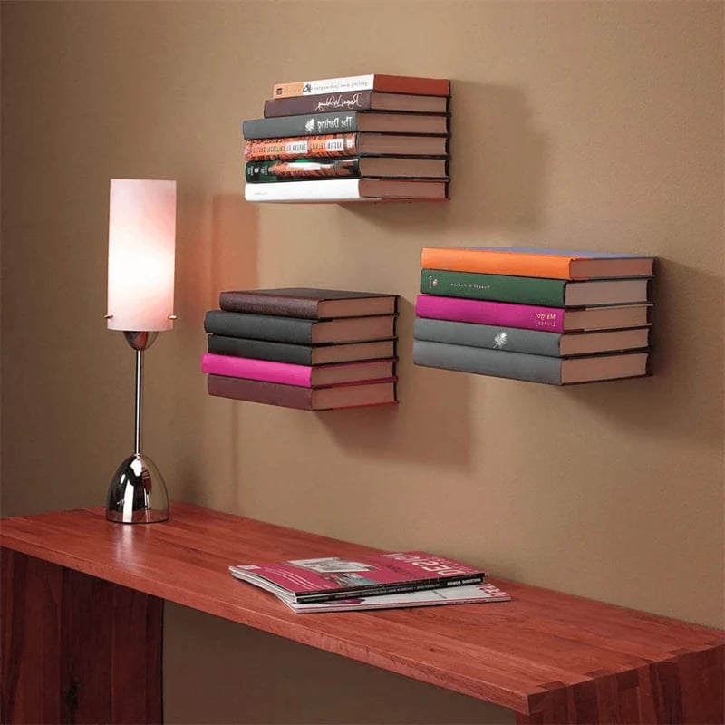 Mounted Floating Bookshelf for Home Decoration