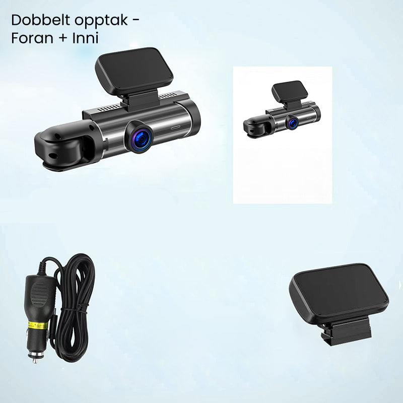 🚗📹Dash Cam With 170° Wide-Angle And 1080p Dual Lens