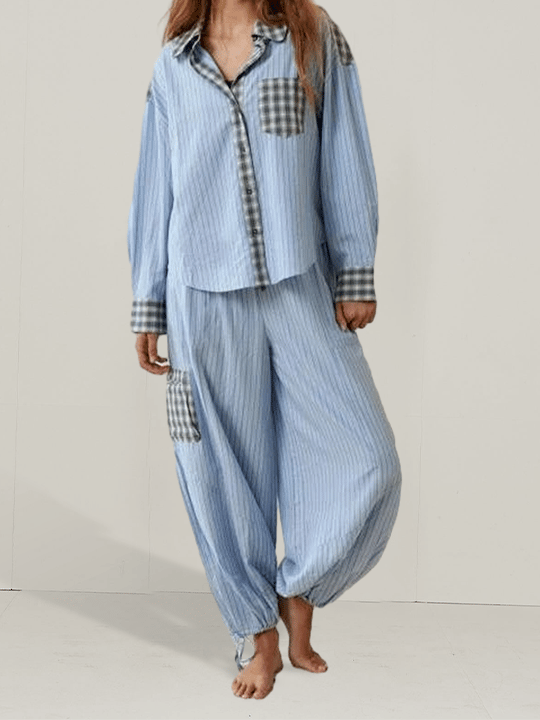 Pink Loose Pajama Set-Buy 2 Free Shipping