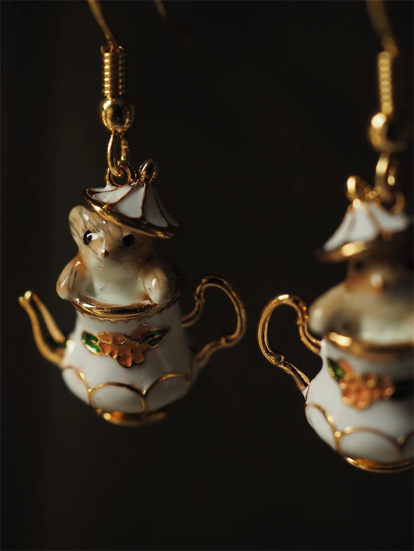 🎁Mouse In My Teapot Earrings Set