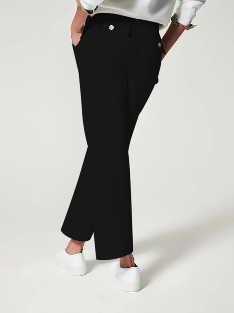 😍Last Day 49% OFF-Tummy Control Twill Cropped Wide Leg Pant(Buy 2 Free Shipping)