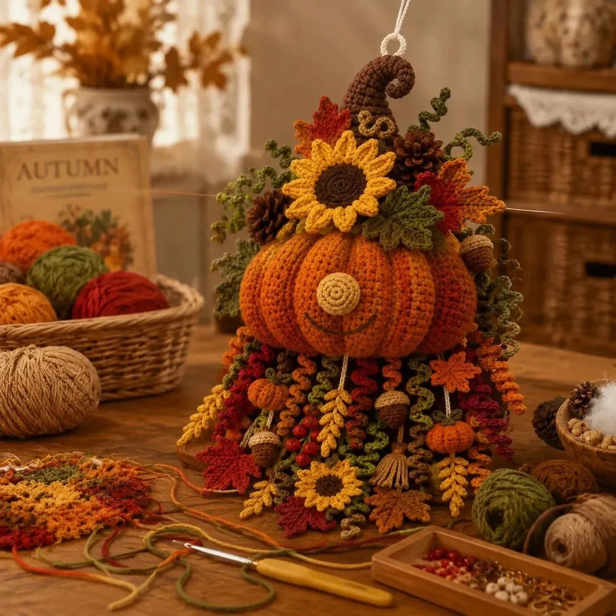 🧶DIY Seasonal 3D Crochet Door Hanger Kit Collection| Includes Accessories and Detailed Tutorials