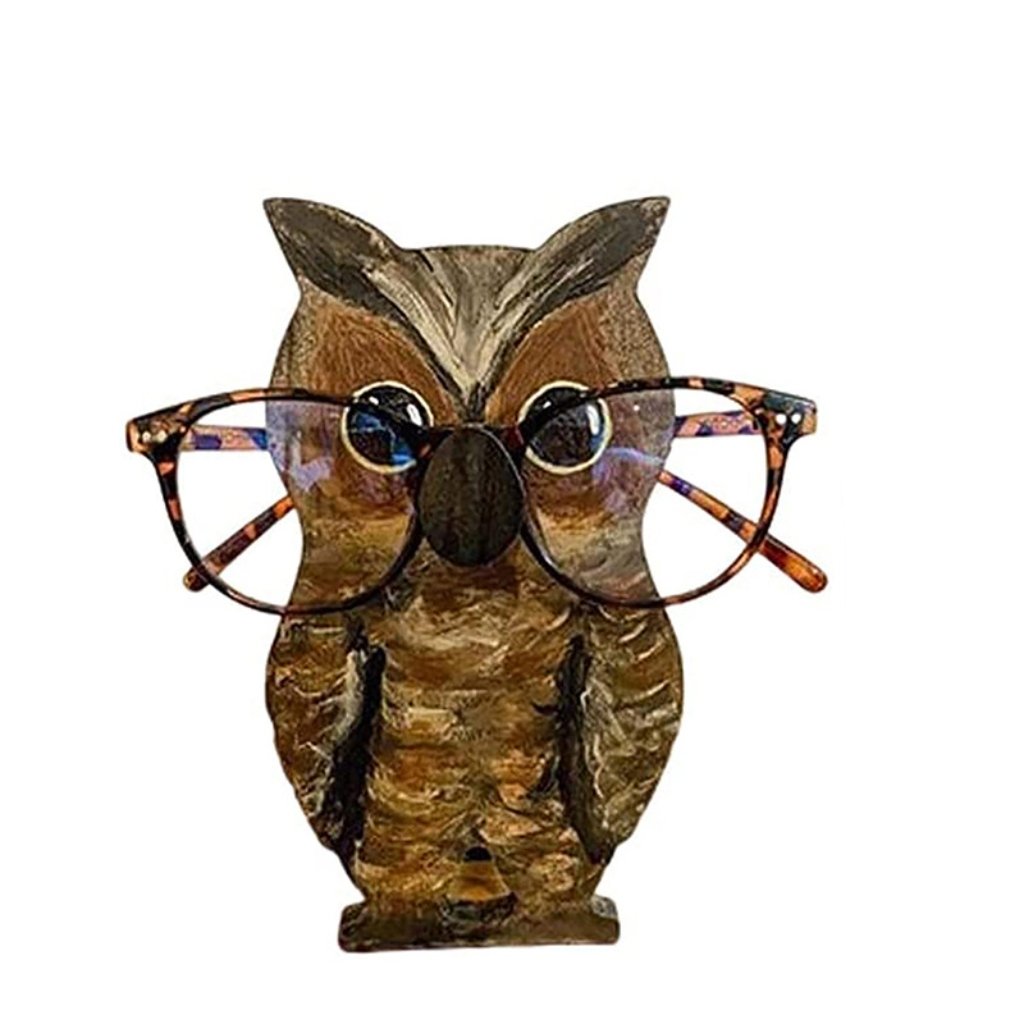 🦉Wooden Animal Glasses Stand