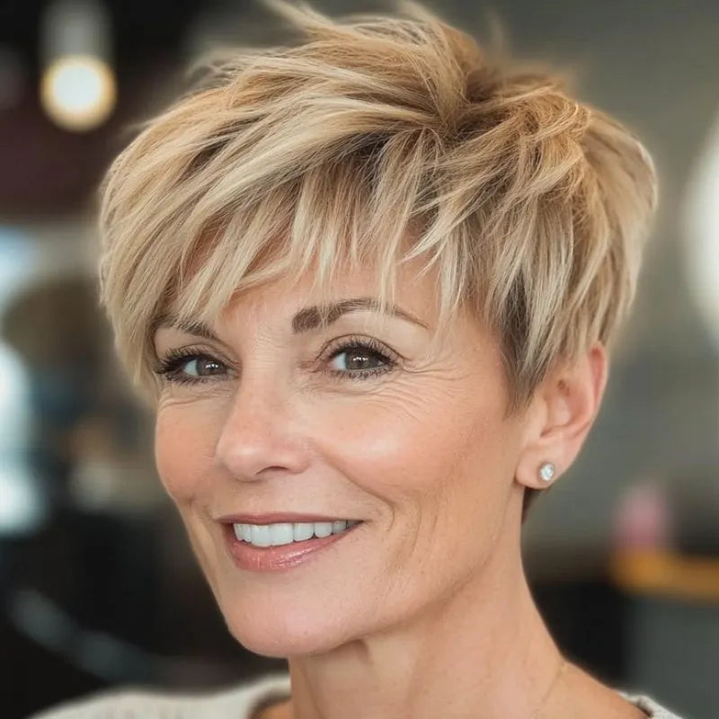 Breathable & Natural Short Hair Topper
