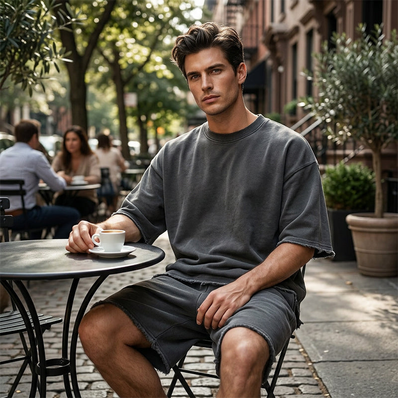 Men's Loose and Breathable Summer Two-Piece Set