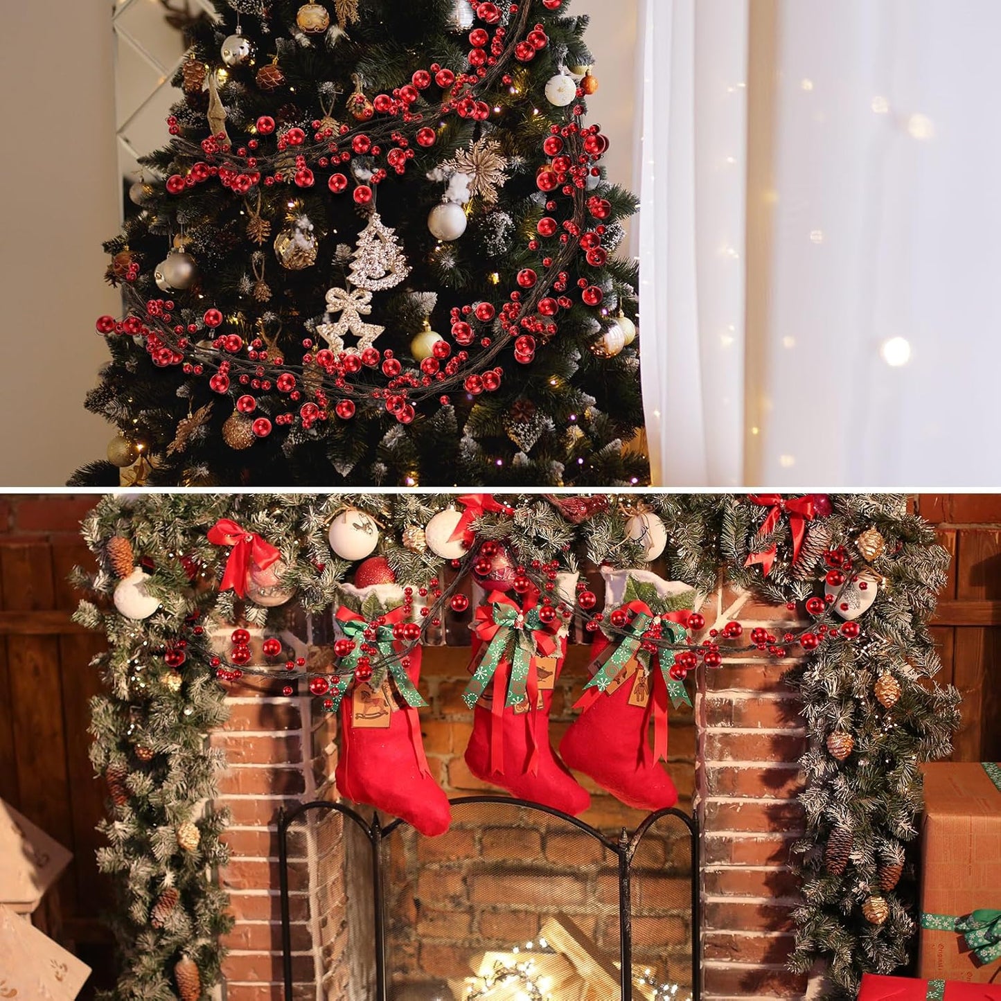 🎄Classic Christmas Ball Garland - 6ft of Festive Elegance