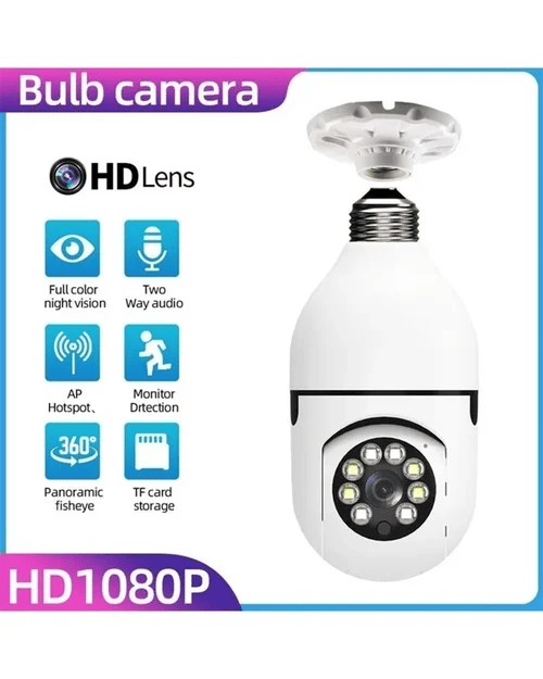 🔥Wireless Wifi Light Bulb Camera Security Camera