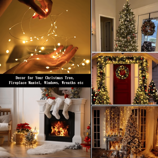 🎄8 Modes 100-600 Christmas LED Firefly Twinkle String Lights