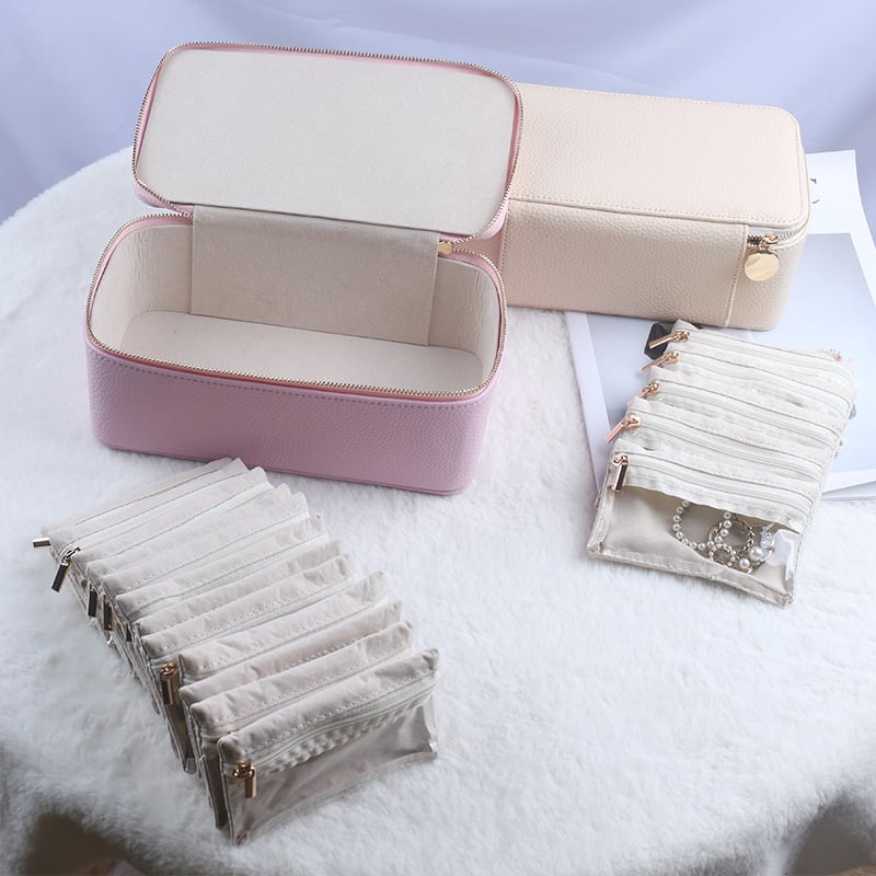 🎁Portable Jewelry Box for Earrings Necklace Rings