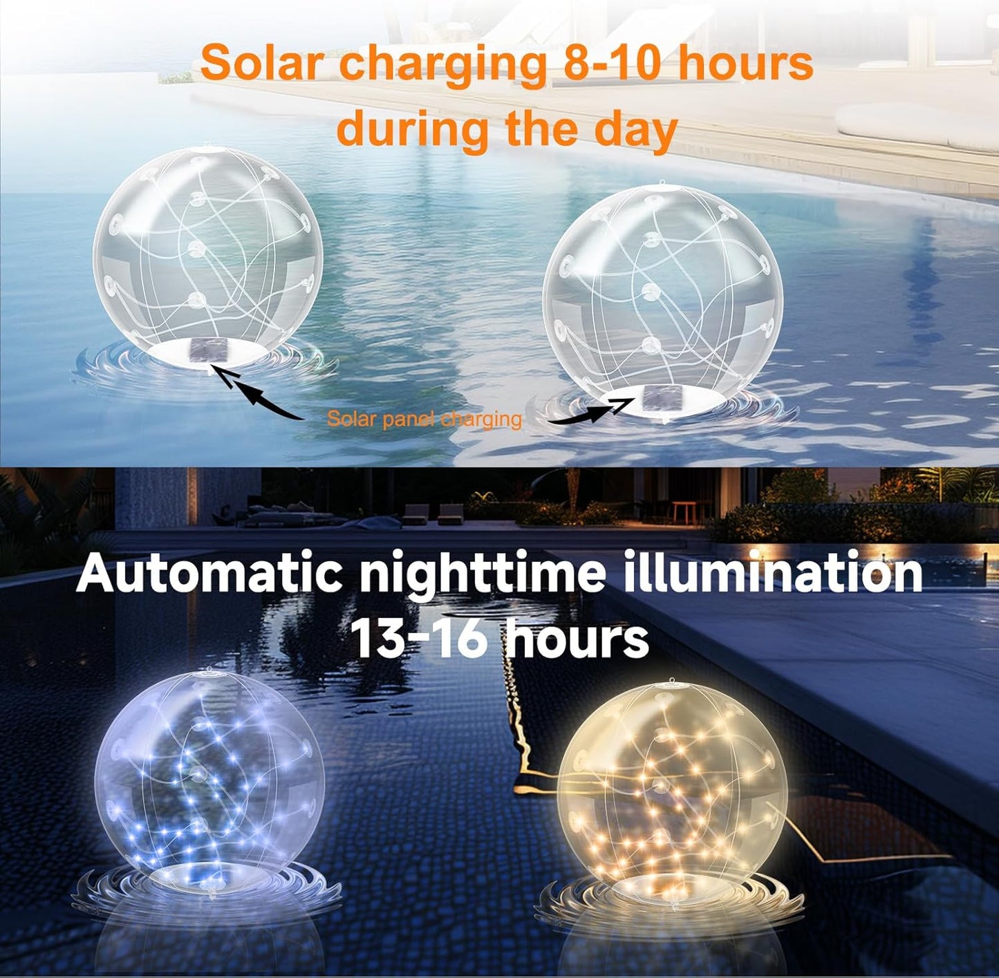 Solar Floating Pool Light — Waterproof and Color-Changing - Buy 1 Get 1 Free！