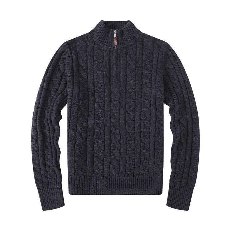 Men's Half Zip Knit Sweater