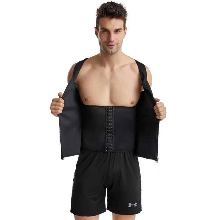 Men's Waist-Tightening Zipper Vests