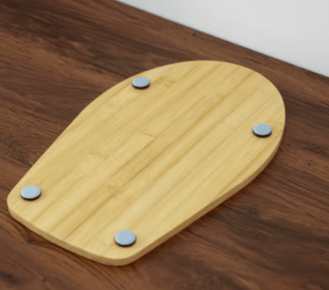 🔥 Handmade Bamboo Mixer Mobile Tray, Waterproof, Anti-Slip & Corrosion-Resistant