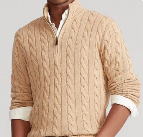 Men's Half Zip Knit Sweater