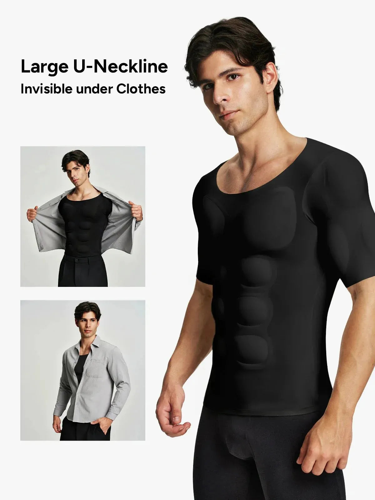 Men's Fake Muscle T-Shirtsreshape A More Powerful Appearance
