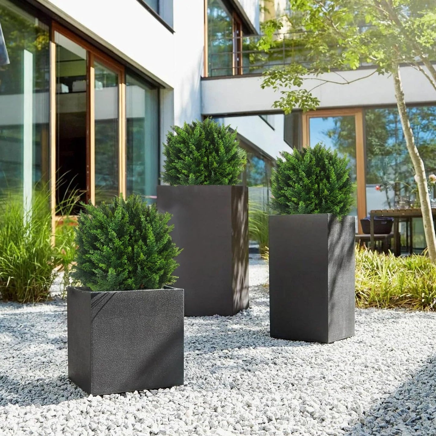 🌿UV Resistant Artificial Cedar Topiary Ball Tree