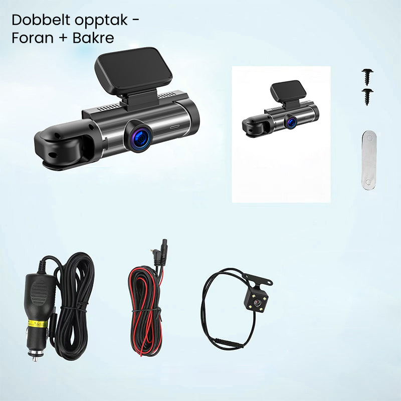 🚗📹Dash Cam With 170° Wide-Angle And 1080p Dual Lens