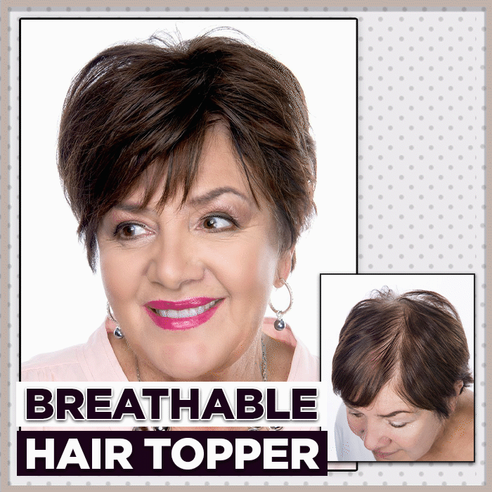 Breathable & Natural Short Hair Topper