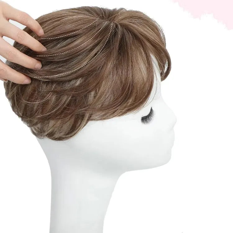 Breathable & Natural Short Hair Topper