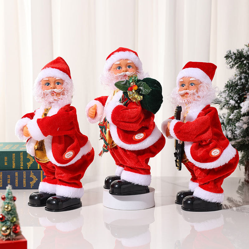 🎅Santa Claus Wiggling His Hips While Playing A Musical Guitar