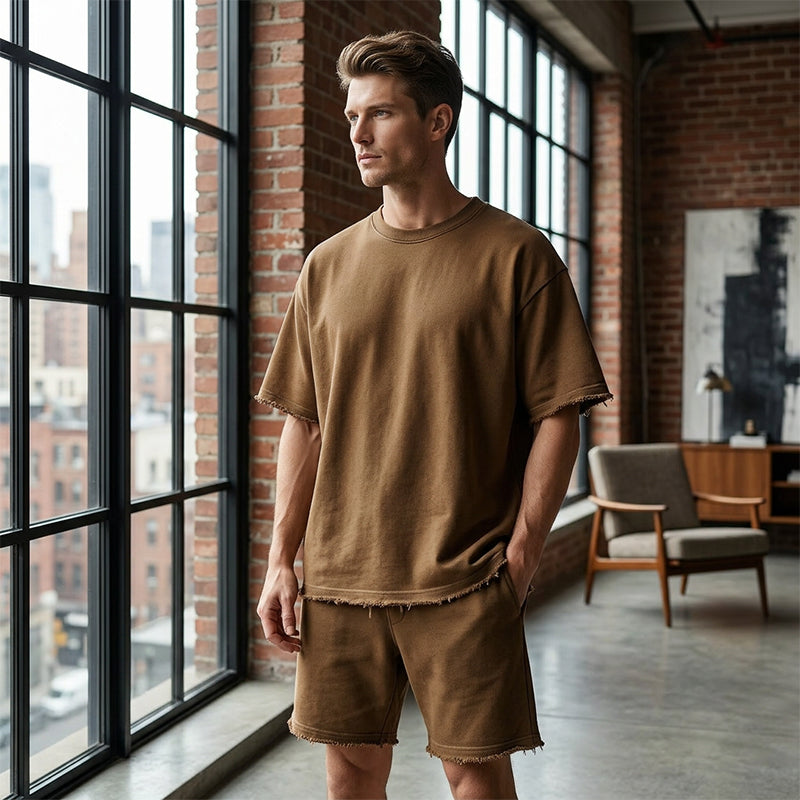Men's Loose and Breathable Summer Two-Piece Set
