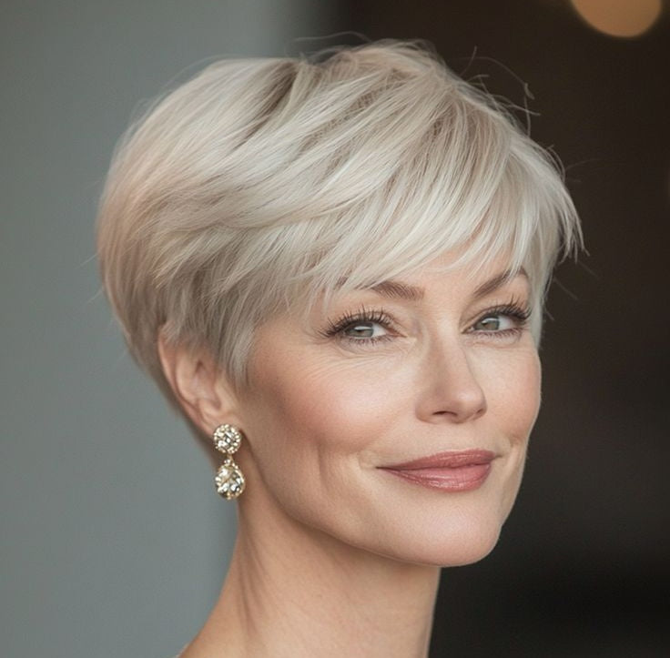 Breathable & Natural Short Hair Topper