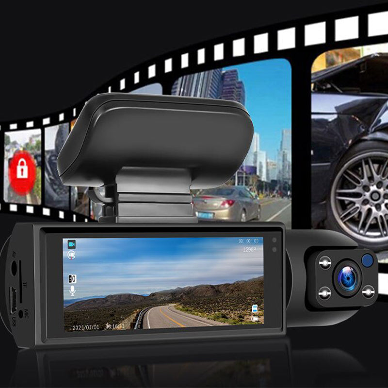🚗📹Dash Cam With 170° Wide-Angle And 1080p Dual Lens