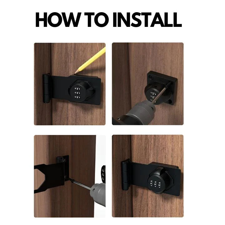 🤩Keyless entry, convenient - punch-free combination locks🔑