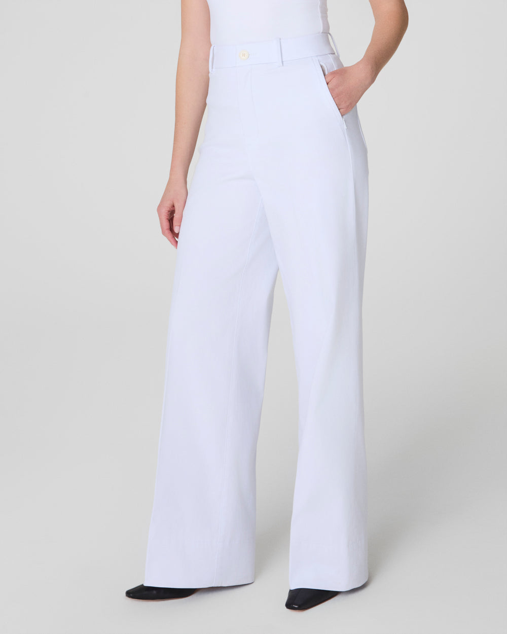 Tummy Control Stretch Twill Wide Leg Pant (Buy 2 Free Shipping)