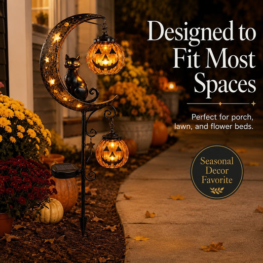 🎃 Halloween Early Bird Sale-49% OFF🎃 Pumpkin Moon Garden Stake Light
