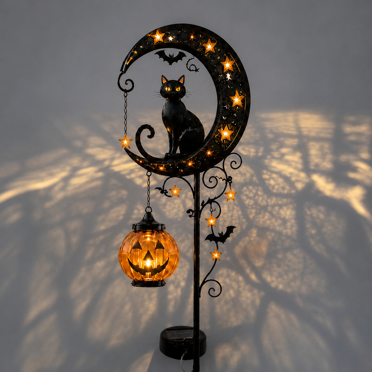 🎃 Halloween Early Bird Sale 🎃 49% OFF Pumpkin Moon Garden Stake Light