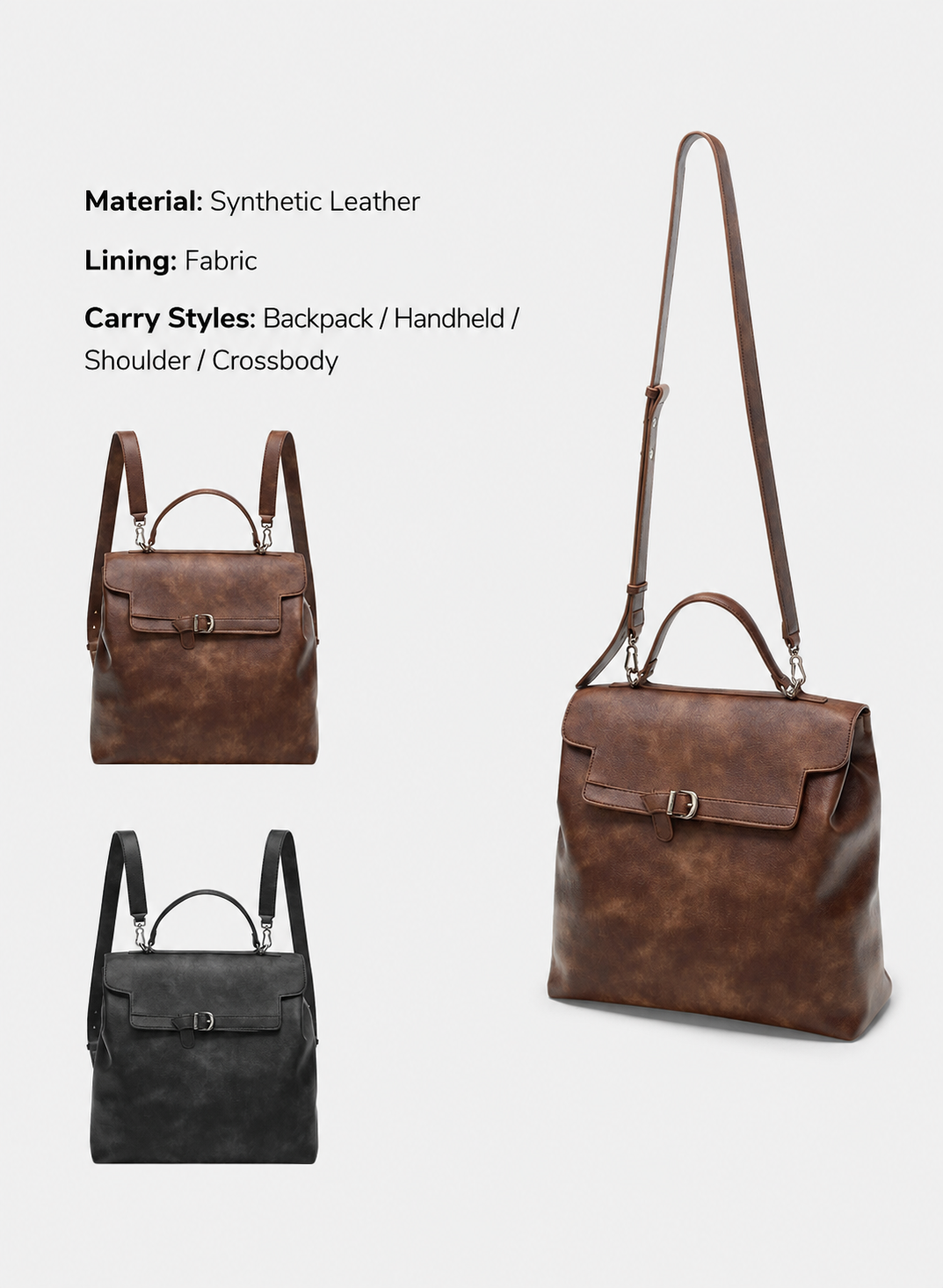 Women's Vintage Convertible Backpac
