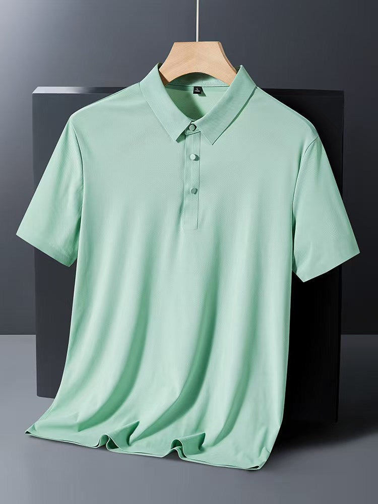 Men's Ice Silk Short Sleeve Polo Shirt