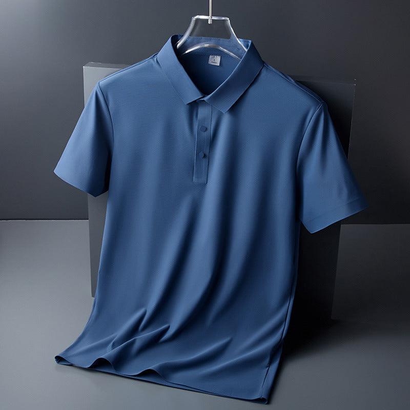 Men's Ice Silk Short Sleeve Polo Shirt