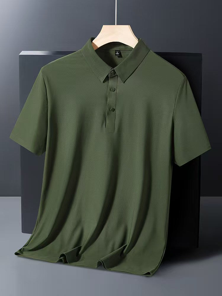 Men's Ice Silk Short Sleeve Polo Shirt
