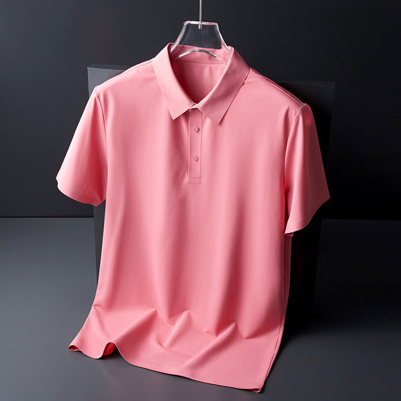 Men's Ice Silk Short Sleeve Polo Shirt
