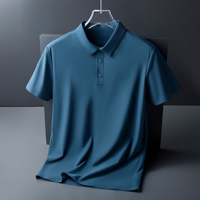 Men's Ice Silk Short Sleeve Polo Shirt