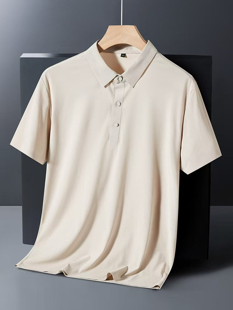 Men's Ice Silk Short Sleeve Polo Shirt