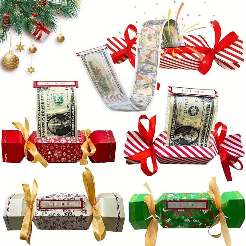 Christmas Surprise Money Pull Pouch