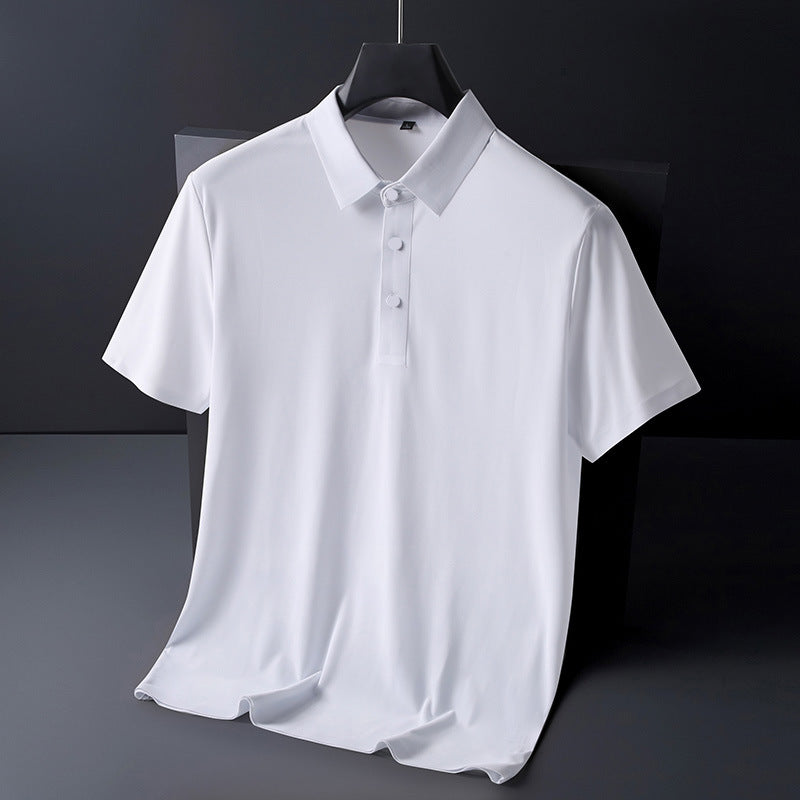 Men's Ice Silk Short Sleeve Polo Shirt