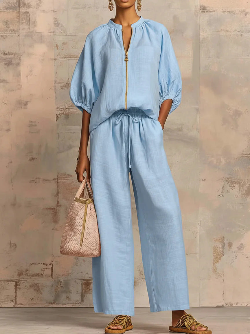 ✨Women's Solid Color 2-Piece Tracksuit
