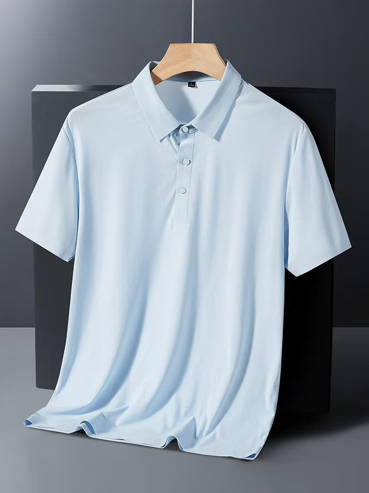 Men's Ice Silk Short Sleeve Polo Shirt