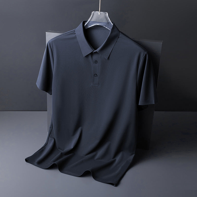 Men's Ice Silk Short Sleeve Polo Shirt