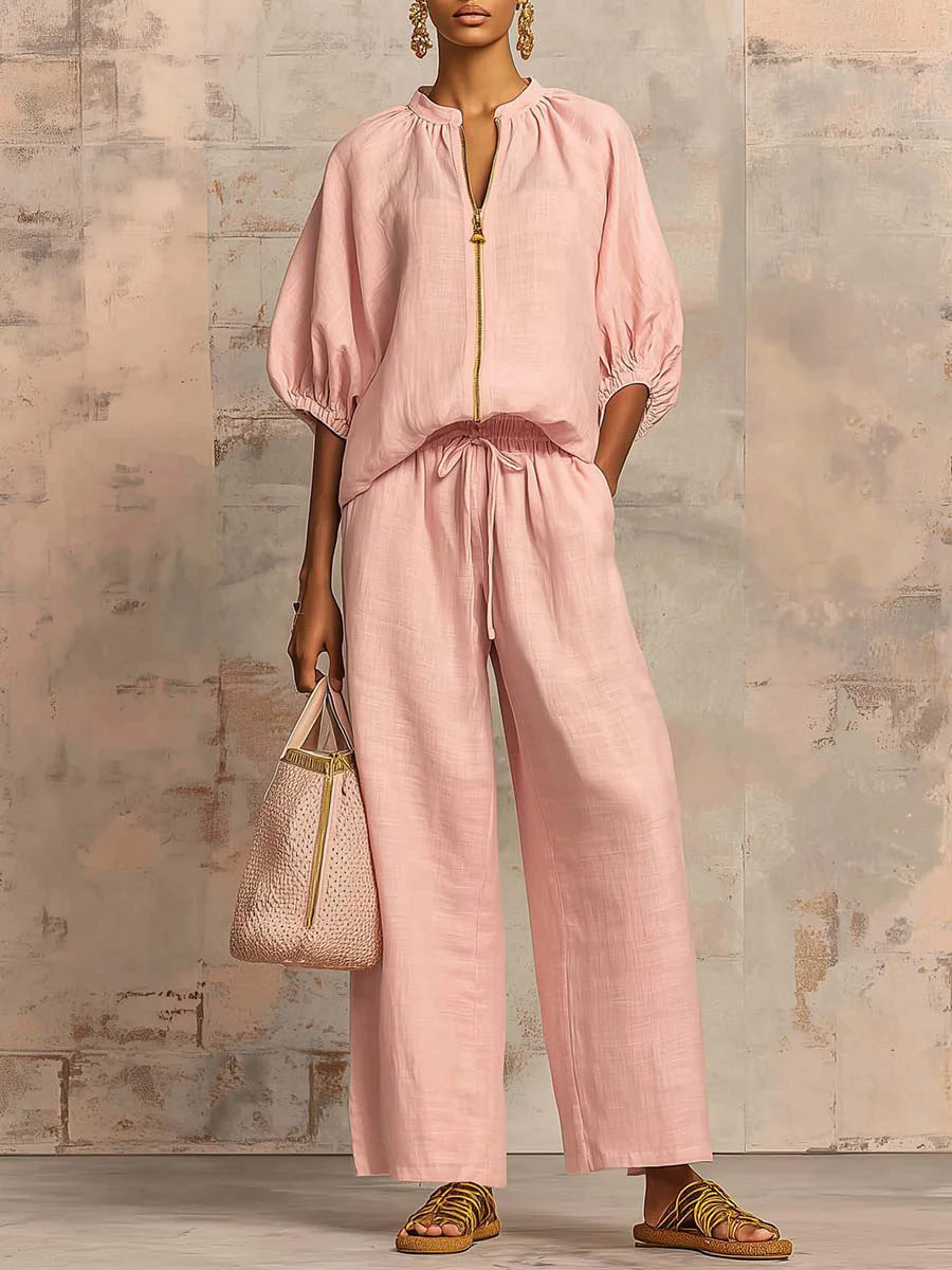 ✨Women's Solid Color 2-Piece Tracksuit