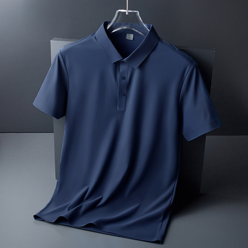 Men's Ice Silk Short Sleeve Polo Shirt