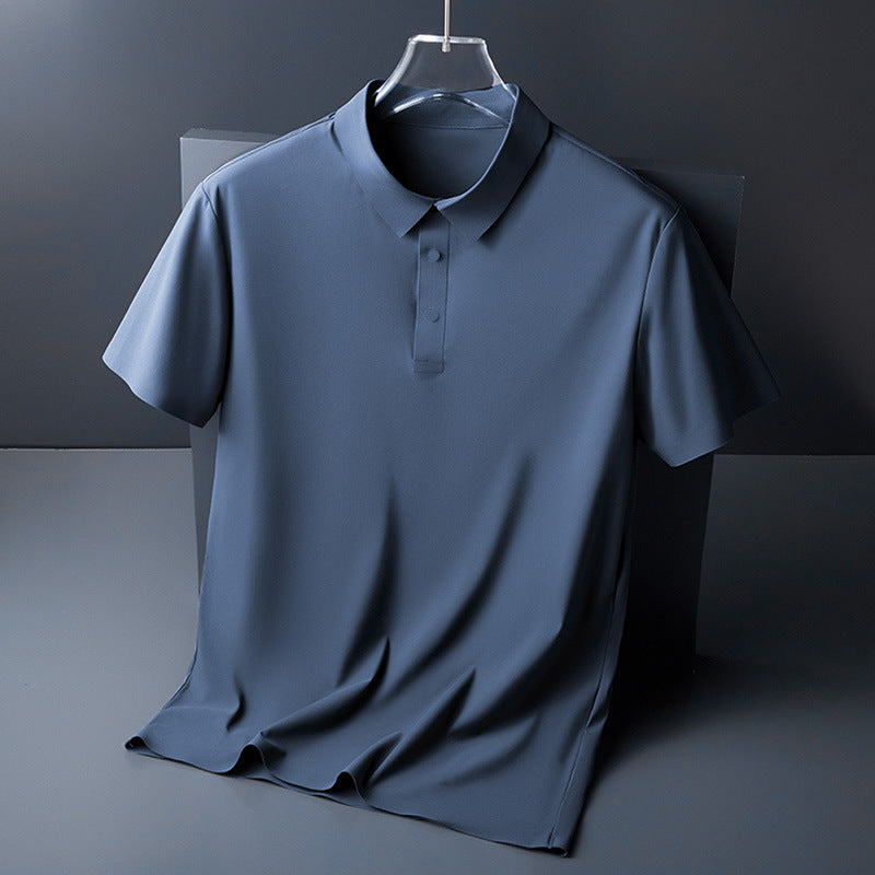 Men's Ice Silk Short Sleeve Polo Shirt