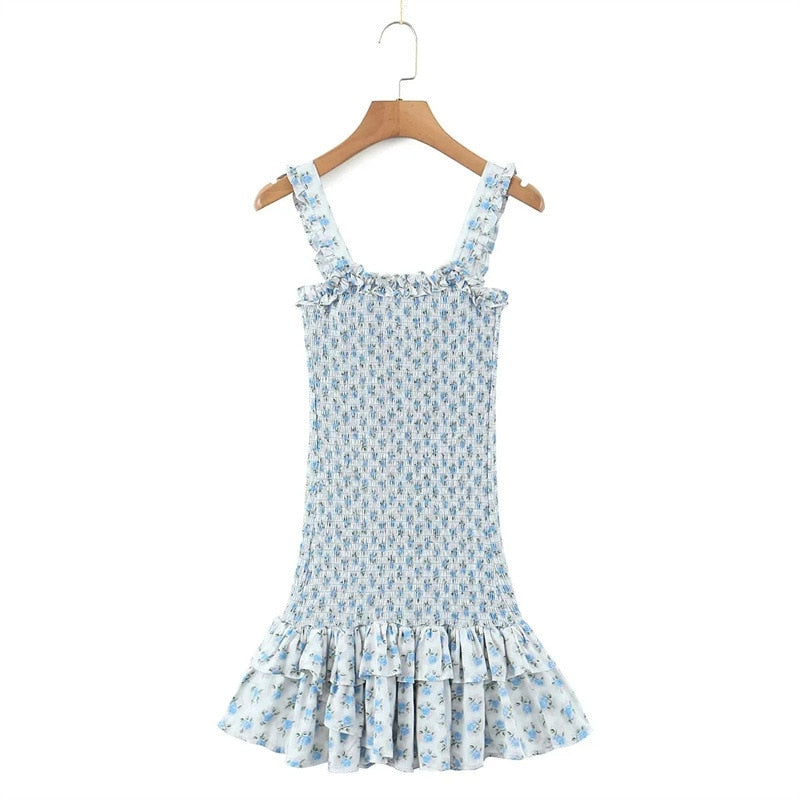 Flirty Ruffle Sleeveless A-line Mini Dress - Perfect for a Stylish Summer Look