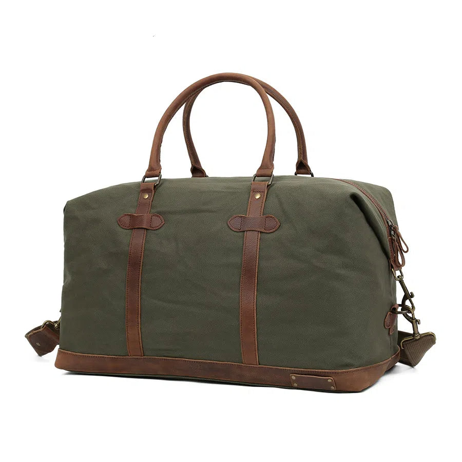 Vintage Cotton Canvas Duffle Bag