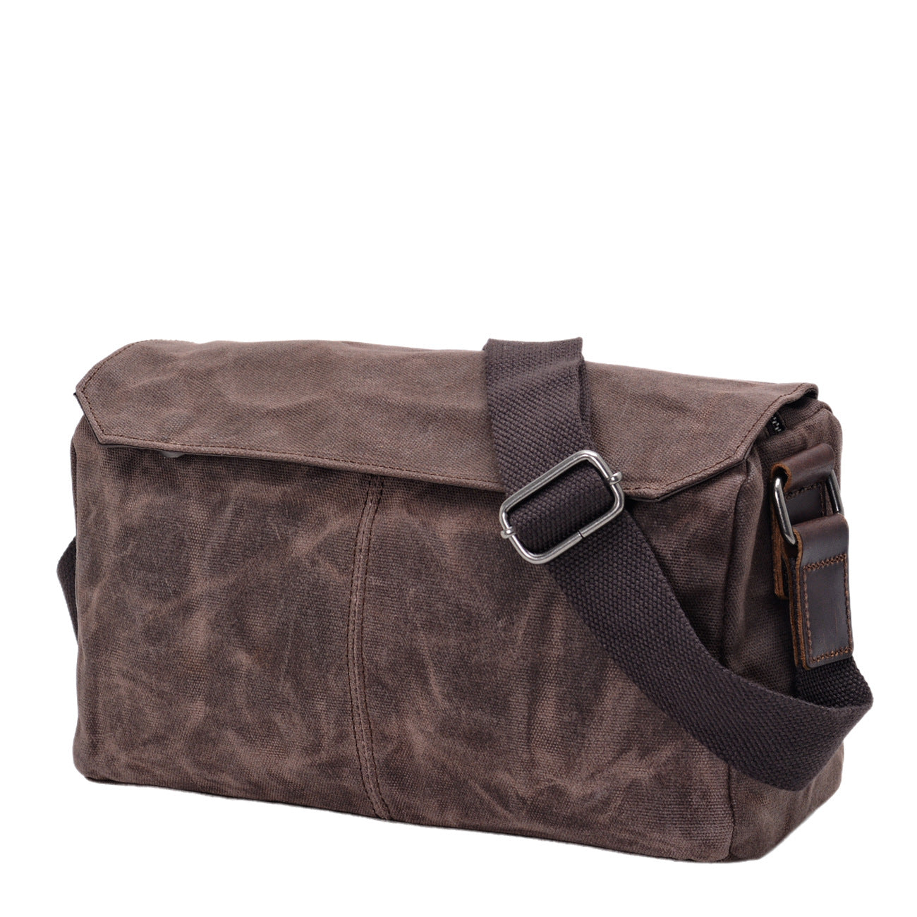 Waxed Canvas Messenger Bag Vintage Casual